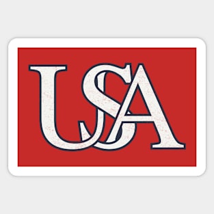 USA vintage Logo Sticker